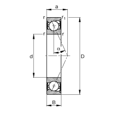 SS B7013-E-2RSD-T-P4S, {(dio)(ji)Ɍb|  = 25ɂ(c)ܷǽ|ƹ