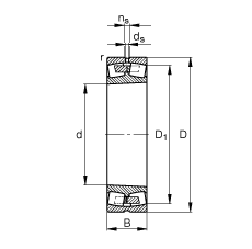 {ĝLS 230/630-B-K-MB,  DIN 635-2 ˜ʵҪߴ, FF 1:12