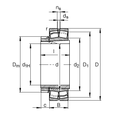 {(dio)ĝLS 22213-E1-K + H313, (j) DIN 635-2 ˜ʵҪߴ, F׺;o