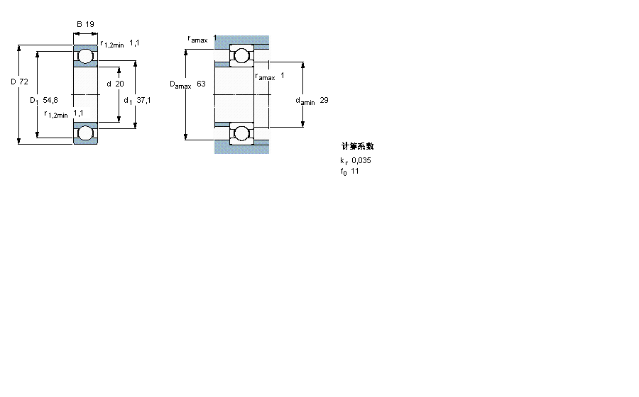 SKF S, , ܷ62304-2RS1ӱD