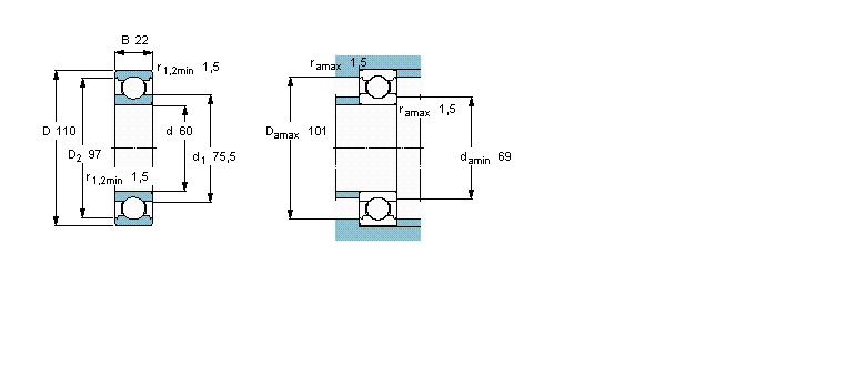 SKF S, ڸߜصS, m6212-2Z/VA228ӱD