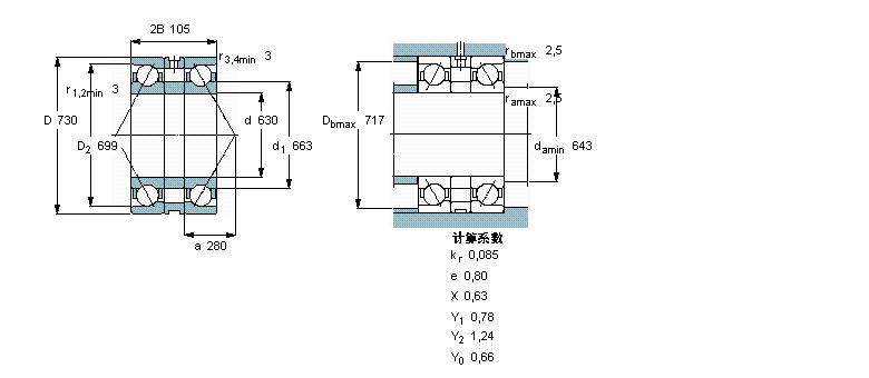 SKF ǽ|S, 䌦(du)b, (du)䌦(du)718/600AC/DBVQ074ӱD
