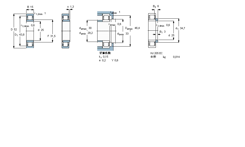 SKF ALS, , NU O(sh)Ӌ(j)NU205ECPӱD