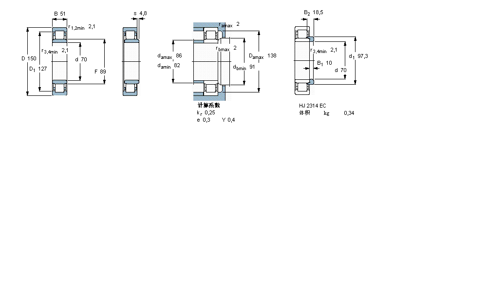 SKF ALS, , NJ OӋNJ2314ECPӱD