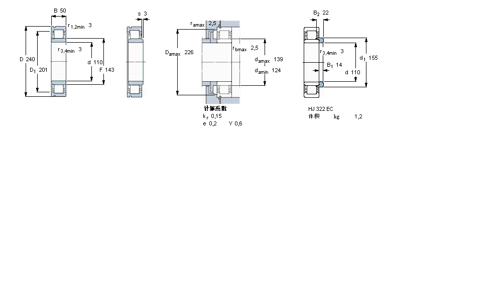 SKF ALS, , NU OӋNU322ECMLӱD