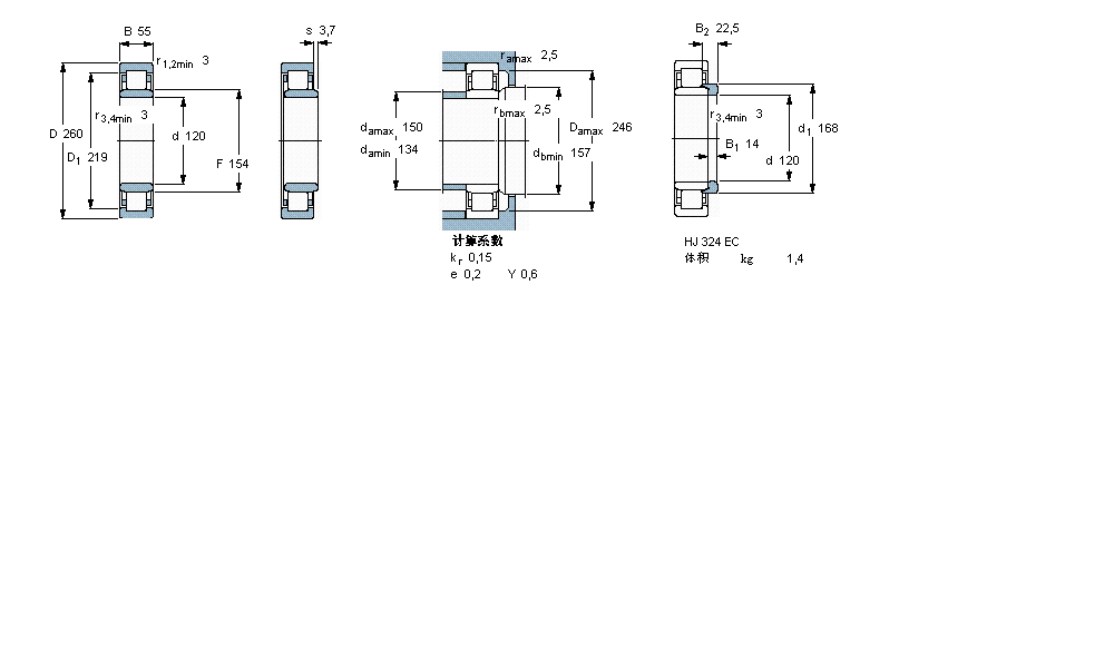 SKF ALS, , NU O(sh)Ӌ(j)NU324ECJӱD