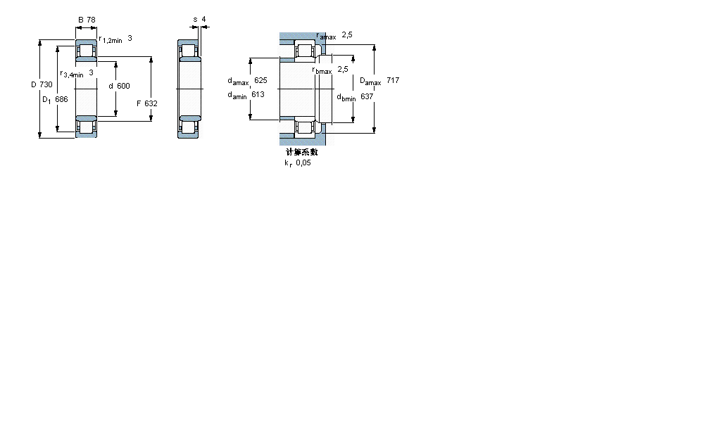 SKF ALS, , NU O(sh)Ӌ(j)NU18/600ECMA/HB1ӱD