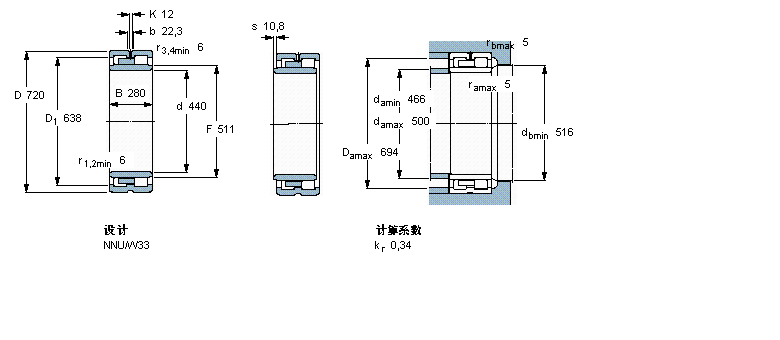 SKF ALS, p, NNU K, AF̓ȿNNU4188K30M/W33ӱD