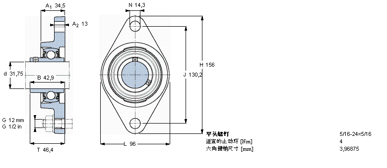 SKF ڸߜصY-SІԪmԪEAS, ӢSFYT1.1/4TF/VA201ӱD