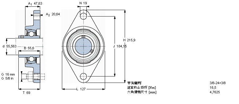 SKF ڸߜصY-SІԪmԪEAS, SFYT55TF/VA228ӱD