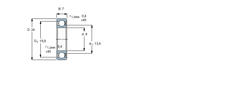 SKF ۺS,S, POM/POM/stainless steel/PA66609/HR11TNӱD