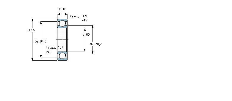 SKF ۺS,S, POM/POM/stainless steel/PA666012/HR11TNӱD