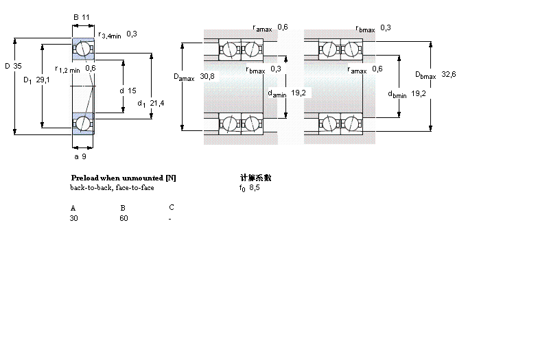 SKF ǽ|S, , ACD, contact angle 25°7202ACD/P4AӱD