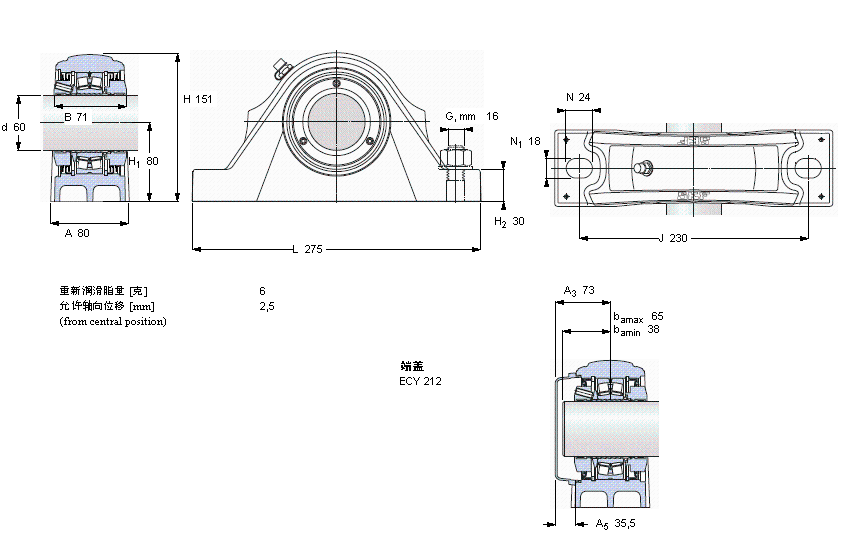 SKF LSʽSԪ, SKF ConCentra, non-locating units, radial shaft sealsSYNT60LTFӱD