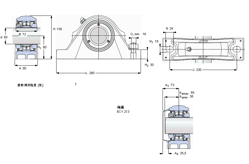 SKF LSʽSԪ, SKF ConCentra, non-locating units, relubrication-free (double-lip seals)SYNT60LWӱD