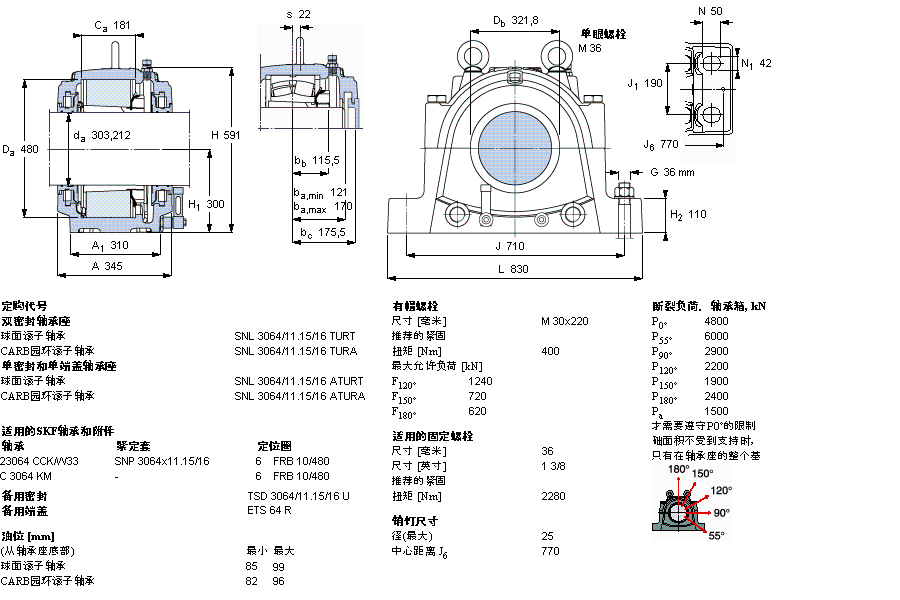 SKF ʷʽS, SNL, ڰboSͷ, 鹫SSSNL3164TURTӱD